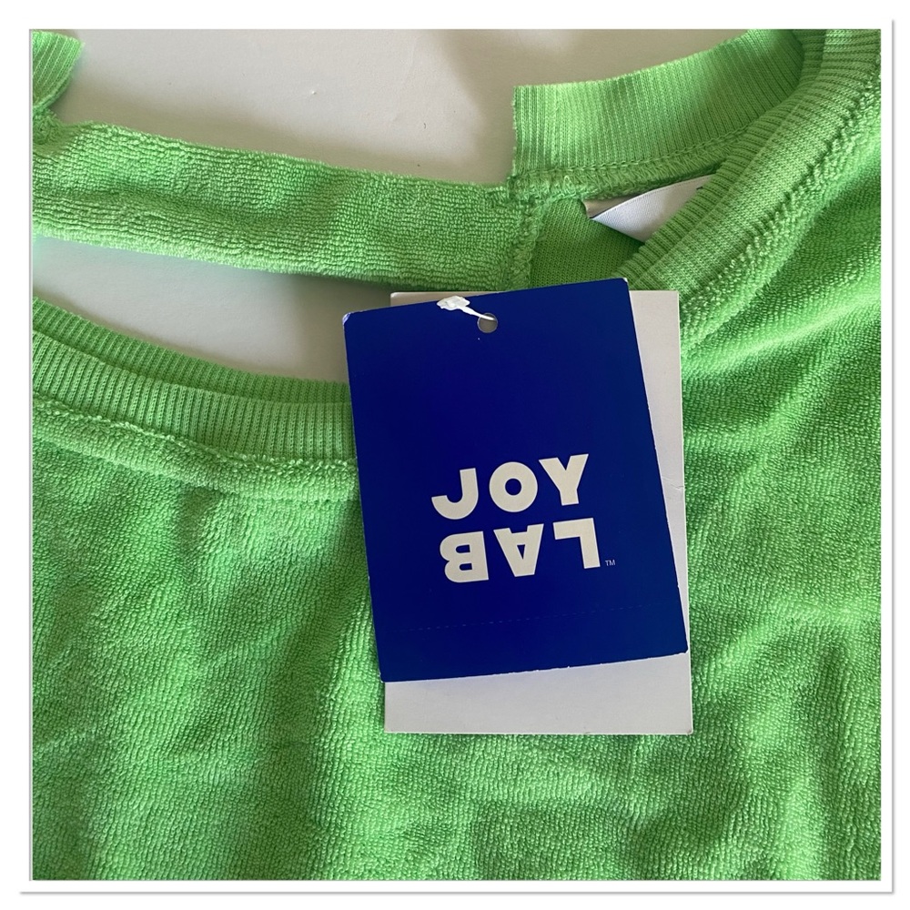 JoyLab Women’s Terry Cloth Open Back Pullover Relaxed Fit Sweatshirt Joylab NWT - Picture 4 of 4